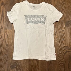 Levi's White Tee with Logo